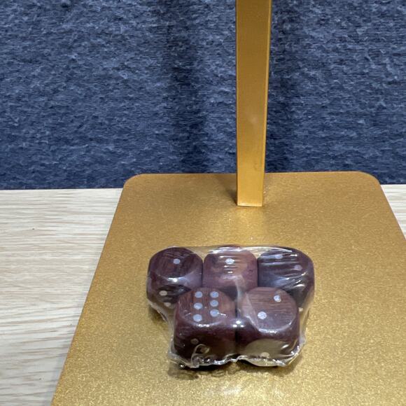 Vintage Uniquely C. Wooden Domino & Dice Cards Set in Decorative Wooden Box, - Picture 4 of 11